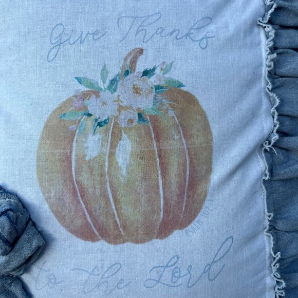 Thanksgiving Pillow Cover, New Made by Seller - Picture 4 of 4